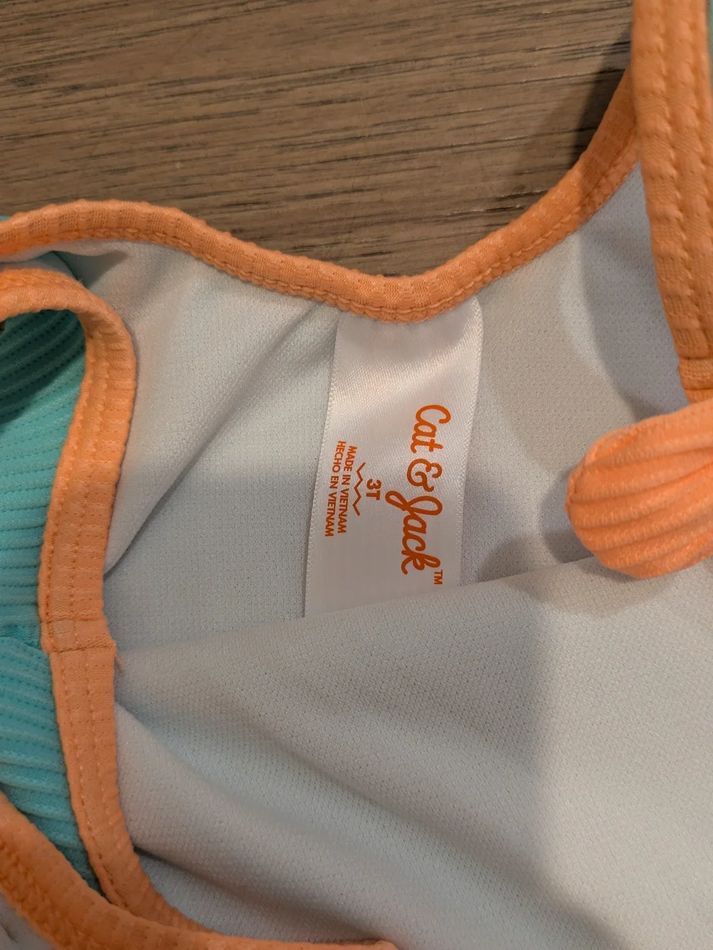 Cat & Jack Girls' Floral Long-Sleeve Rash Guard and Aqua One-Piece Swimsuit Set